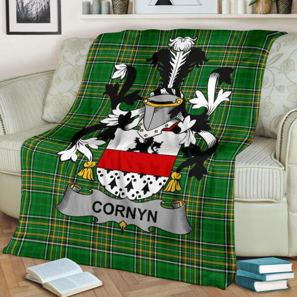 Ireland Premium Blanket - Cornyn or O'Cornyn Ireland Blanket Irish National Tartan - Image 2