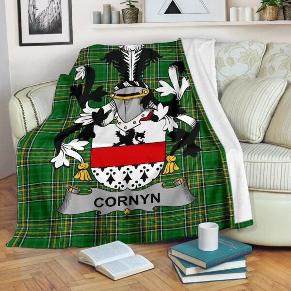 Ireland Premium Blanket - Cornyn or O'Cornyn Ireland Blanket Irish National Tartan