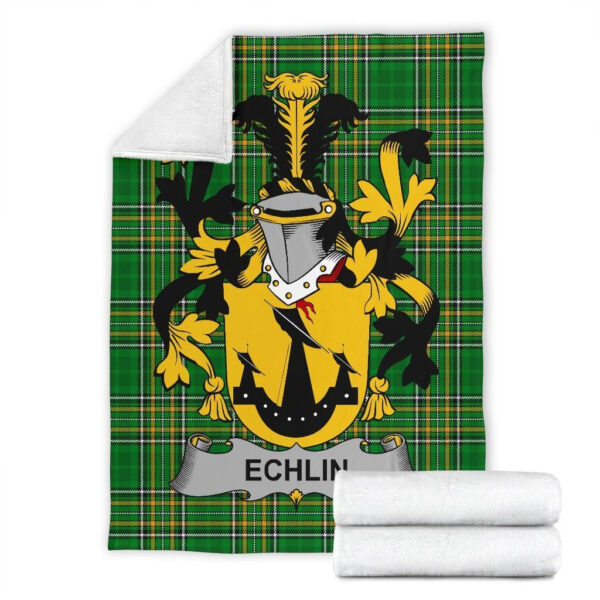 Ireland Premium Blanket - Echlin Ireland Blanket Irish National Tartan - Image 7