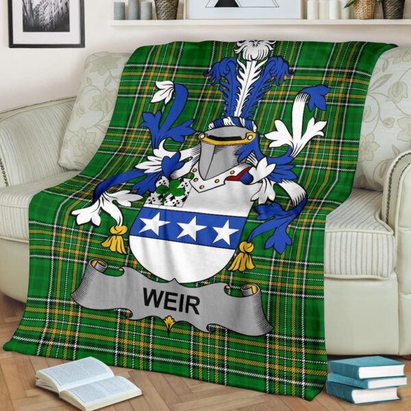 Ireland Premium Blanket - Weir or McWeir Ireland Blanket Irish National Tartan - Image 2