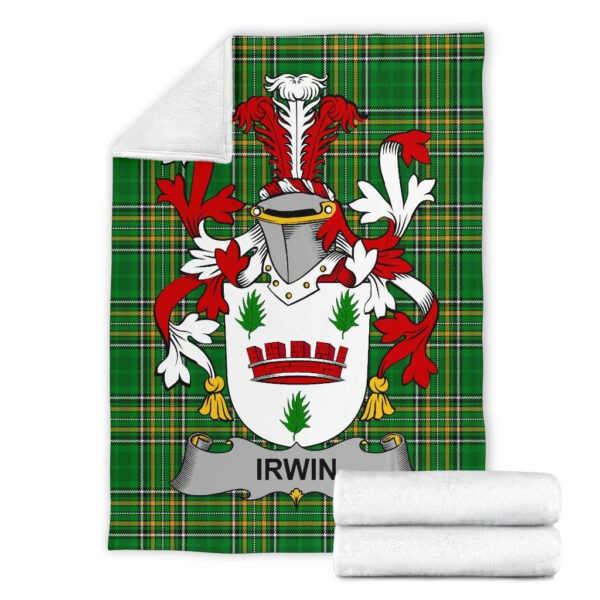 Ireland Premium Blanket - Irwin Ireland Blanket Irish National Tartan - Image 6