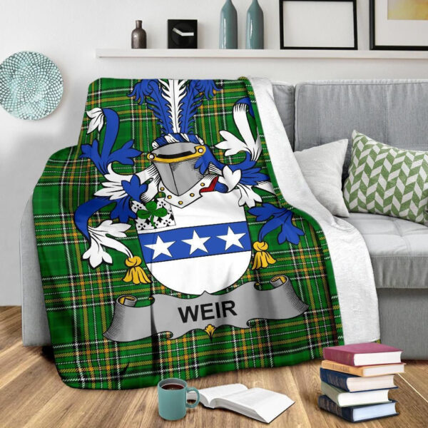 Ireland Premium Blanket - Weir or McWeir Ireland Blanket Irish National Tartan - Image 3