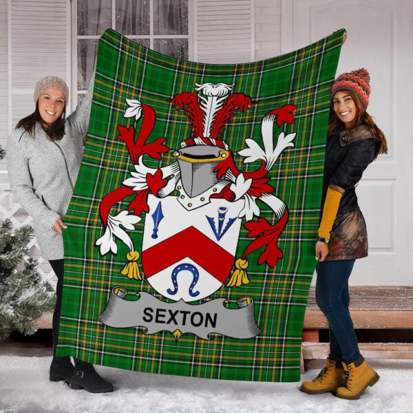 Ireland Premium Blanket - Sexton Ireland Blanket Irish National Tartan - Image 6