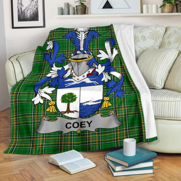 Ireland Premium Blanket - Coey or McCoey Ireland Blanket Irish National Tartan