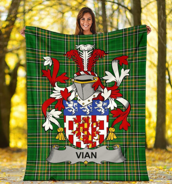 Ireland Premium Blanket - Vian Ireland Blanket Irish National Tartan - Image 5