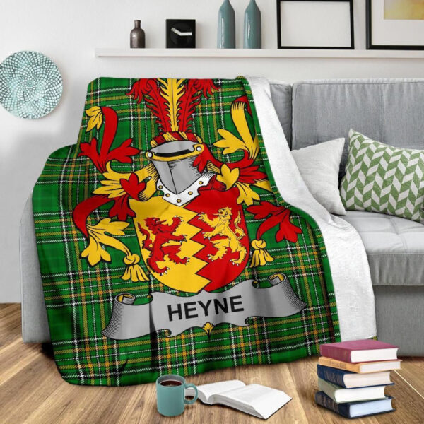 Ireland Premium Blanket - Heyne or O'Heyne Ireland Blanket Irish National Tartan - Image 3