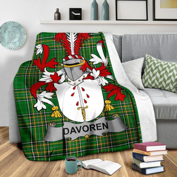 Ireland Premium Blanket - Davoren or O'Davoren Ireland Blanket Irish National Tartan - Image 3