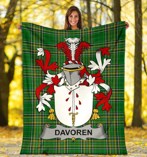 Ireland Premium Blanket - Davoren or O'Davoren Ireland Blanket Irish National Tartan - Image 5