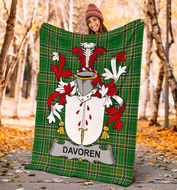 Ireland Premium Blanket - Davoren or O'Davoren Ireland Blanket Irish National Tartan - Image 4