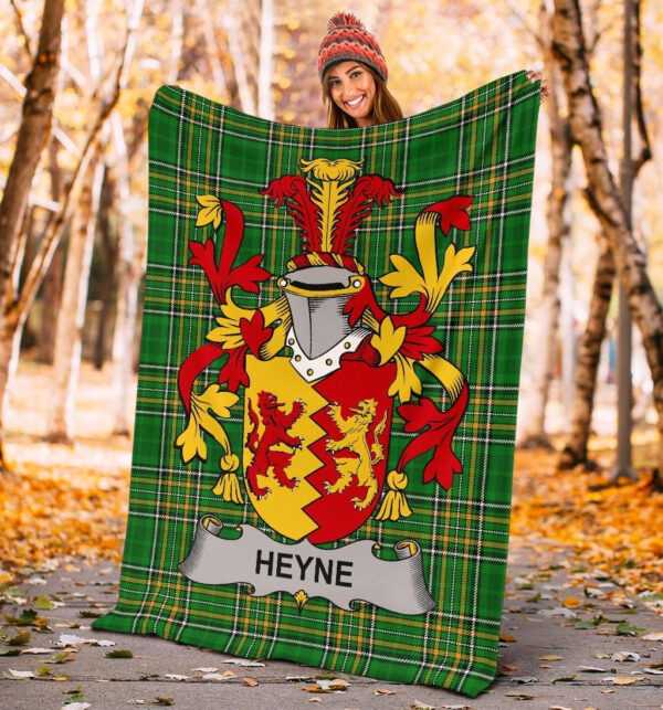 Ireland Premium Blanket - Heyne or O'Heyne Ireland Blanket Irish National Tartan - Image 4