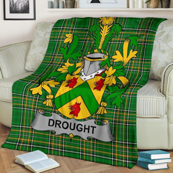 Ireland Premium Blanket - Drought Ireland Blanket Irish National Tartan - Image 2