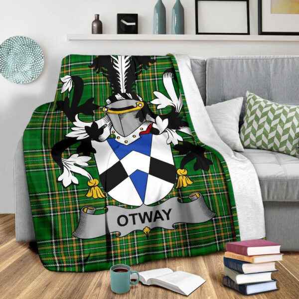 Ireland Premium Blanket - Otway Ireland Blanket Irish National Tartan - Image 3