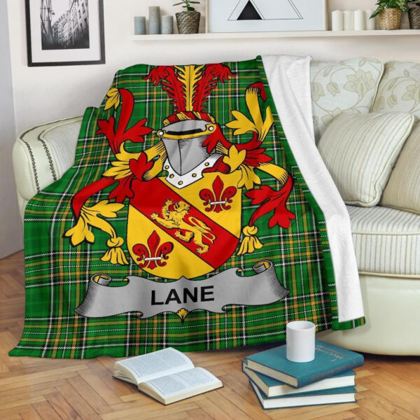 Ireland Premium Blanket - Lane Ireland Blanket Irish National Tartan