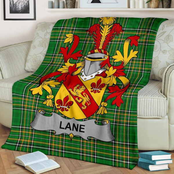 Ireland Premium Blanket - Lane Ireland Blanket Irish National Tartan - Image 2