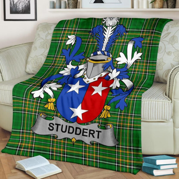 Ireland Premium Blanket - Studdert Ireland Blanket Irish National Tartan - Image 2