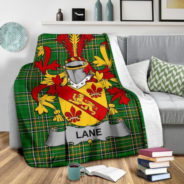 Ireland Premium Blanket - Lane Ireland Blanket Irish National Tartan - Image 3