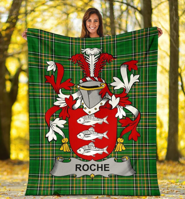 Ireland Premium Blanket - Roche Ireland Blanket Irish National Tartan - Image 5