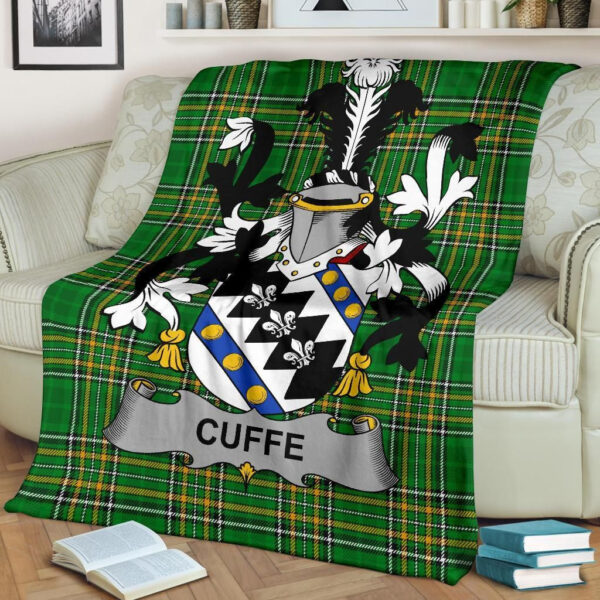 Ireland Premium Blanket - Cuffe Ireland Blanket Irish National Tartan - Image 2