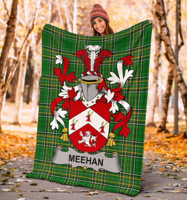 Ireland Premium Blanket - Meehan or O'Meighan Ireland Blanket Irish National Tartan - Image 4