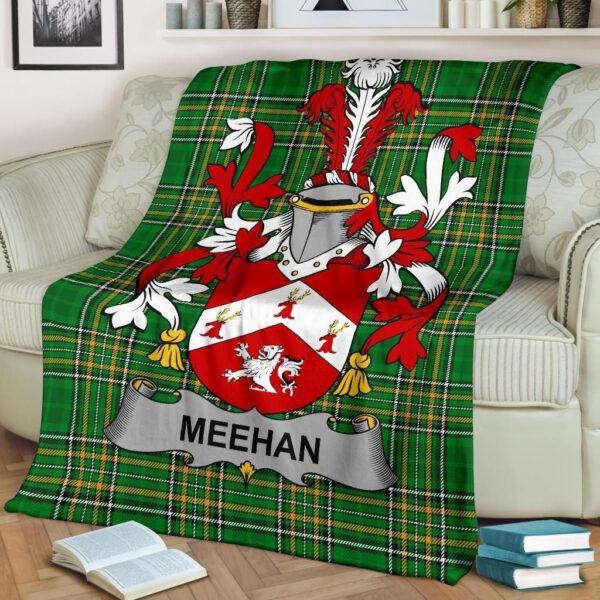 Ireland Premium Blanket - Meehan or O'Meighan Ireland Blanket Irish National Tartan - Image 2