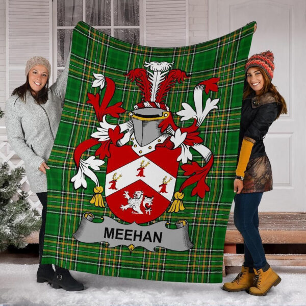 Ireland Premium Blanket - Meehan or O'Meighan Ireland Blanket Irish National Tartan - Image 6