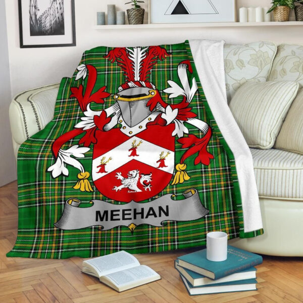 Ireland Premium Blanket - Meehan or O'Meighan Ireland Blanket Irish National Tartan