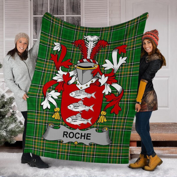 Ireland Premium Blanket - Roche Ireland Blanket Irish National Tartan - Image 6