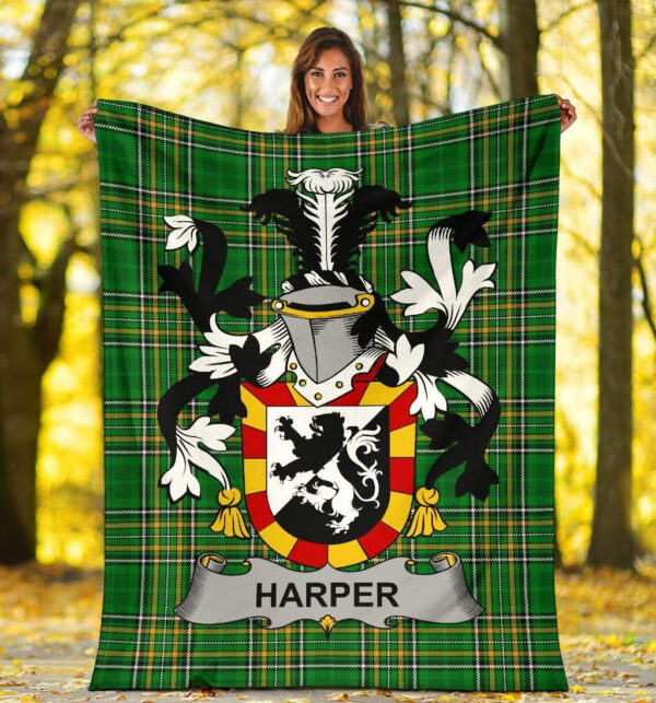 Ireland Premium Blanket - Harper Ireland Blanket Irish National Tartan - Image 5