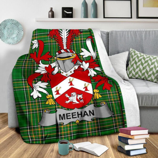 Ireland Premium Blanket - Meehan or O'Meighan Ireland Blanket Irish National Tartan - Image 3