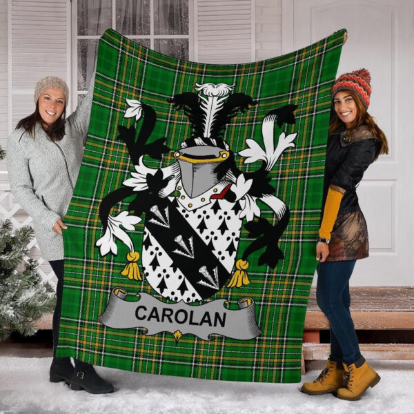 Ireland Premium Blanket - Carolan Ireland Blanket Irish National Tartan - Image 6