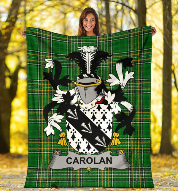 Ireland Premium Blanket - Carolan Ireland Blanket Irish National Tartan - Image 5