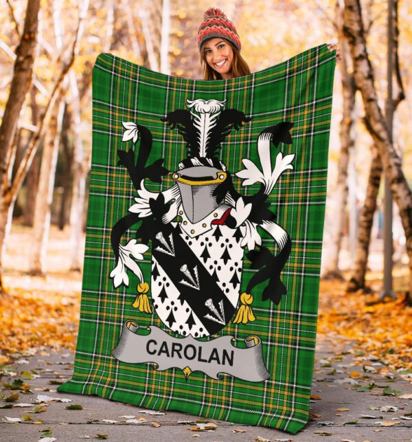 Ireland Premium Blanket - Carolan Ireland Blanket Irish National Tartan - Image 4