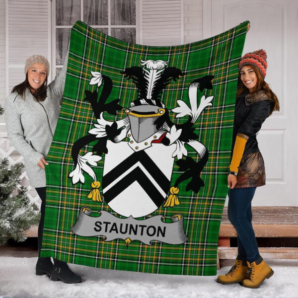 Ireland Premium Blanket - Staunton Ireland Blanket Irish National Tartan - Image 5