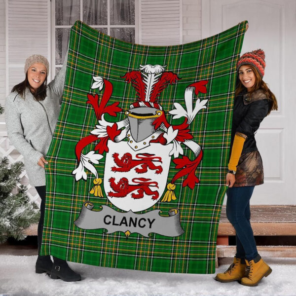 Ireland Premium Blanket - Clancy or McClancy Ireland Blanket Irish National Tartan - Image 6