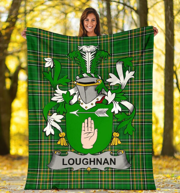 Ireland Premium Blanket - Loughnan or O'Loughnan Ireland Blanket Irish National Tartan - Image 5