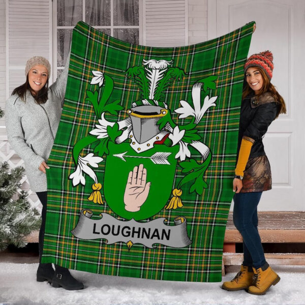 Ireland Premium Blanket - Loughnan or O'Loughnan Ireland Blanket Irish National Tartan - Image 6