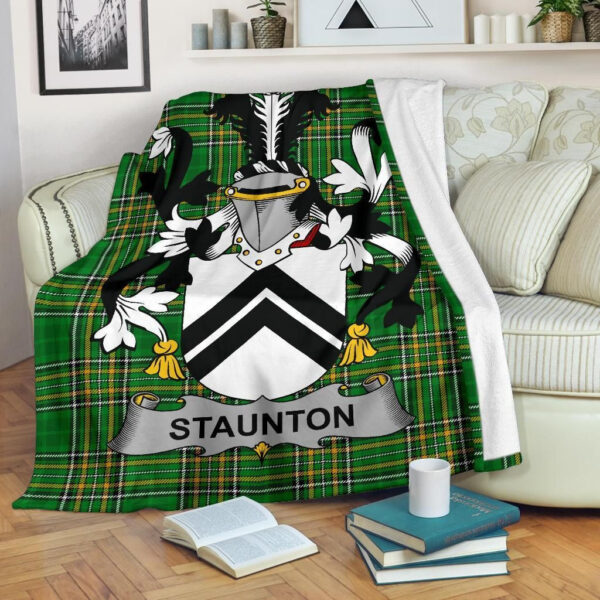 Ireland Premium Blanket - Staunton Ireland Blanket Irish National Tartan