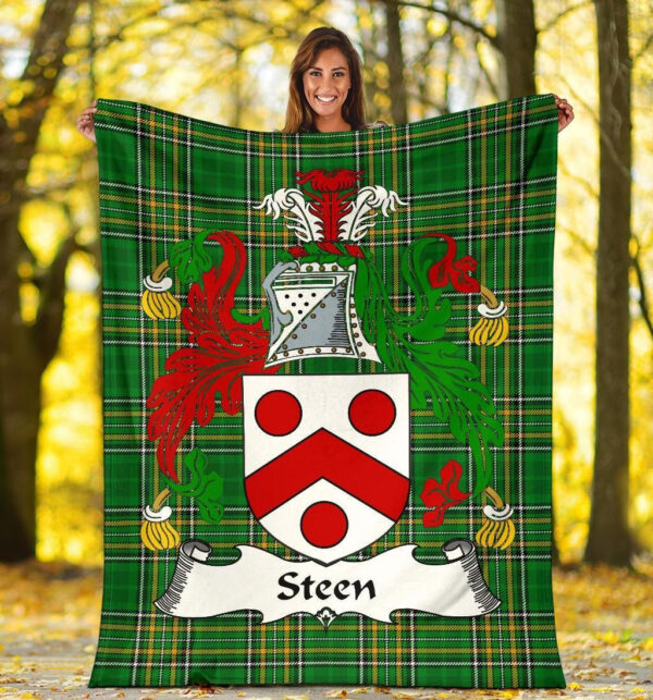 Ireland Premium Blanket - Steen Ireland Blanket Irish National Tartan - Image 5