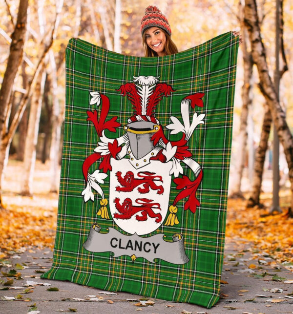 Ireland Premium Blanket - Clancy or McClancy Ireland Blanket Irish National Tartan - Image 4