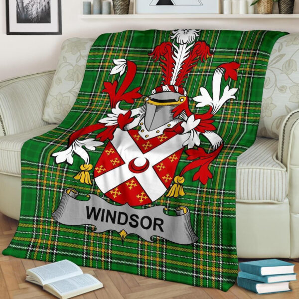 Ireland Premium Blanket - Windsor Ireland Blanket Irish National Tartan - Image 2