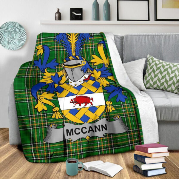 Ireland Premium Blanket - McCann Ireland Blanket Irish National Tartan - Image 3