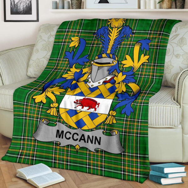 Ireland Premium Blanket - McCann Ireland Blanket Irish National Tartan - Image 2