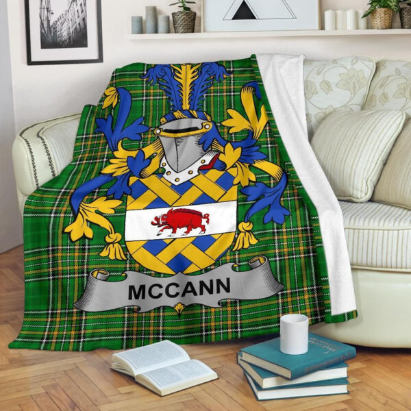 Ireland Premium Blanket - McCann Ireland Blanket Irish National Tartan