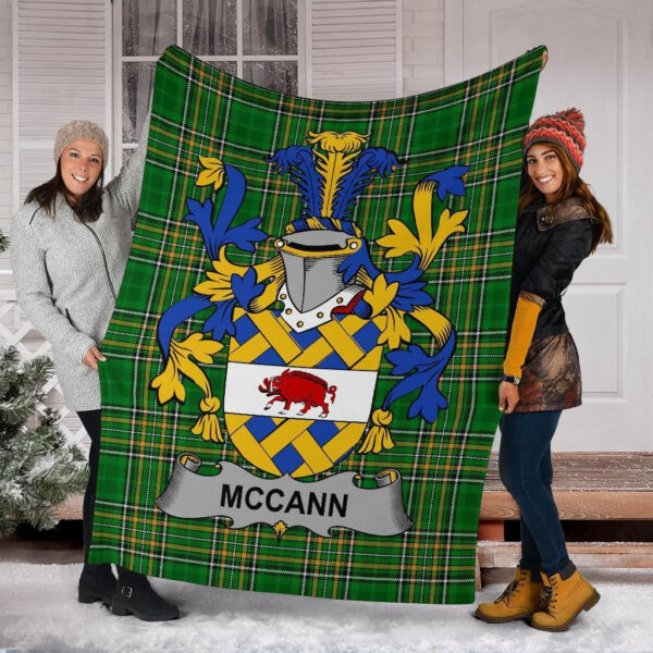 Ireland Premium Blanket - McCann Ireland Blanket Irish National Tartan - Image 6