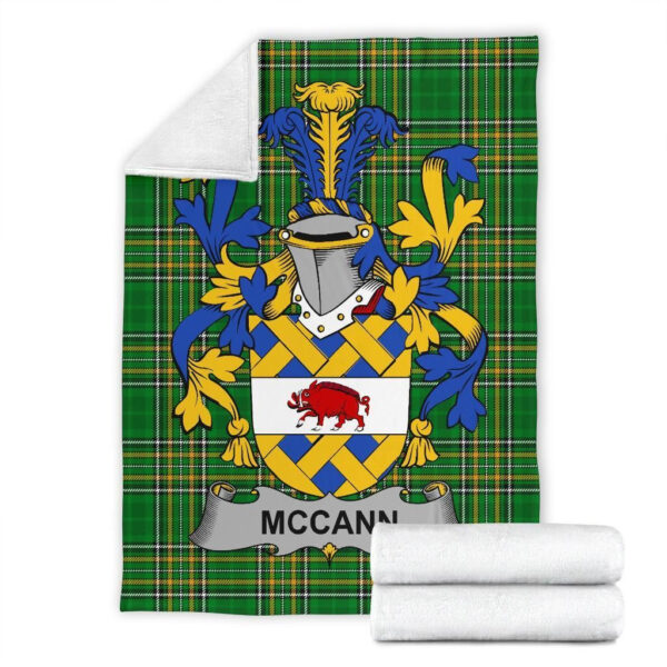 Ireland Premium Blanket - McCann Ireland Blanket Irish National Tartan - Image 7