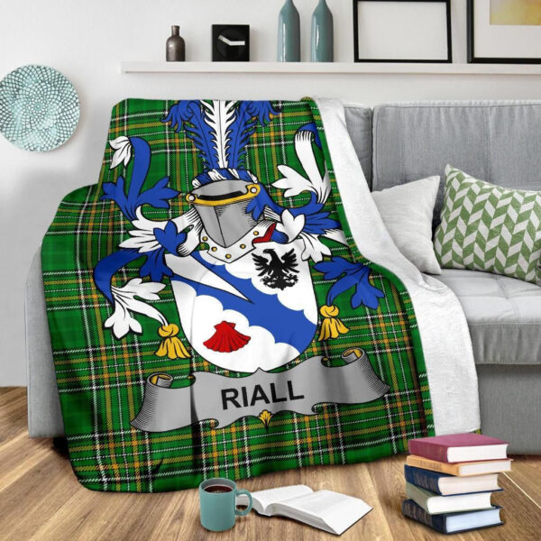 Ireland Premium Blanket - Riall or Ryle Ireland Blanket Irish National Tartan - Image 3