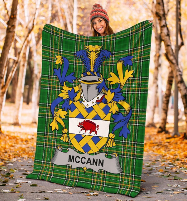 Ireland Premium Blanket - McCann Ireland Blanket Irish National Tartan - Image 4