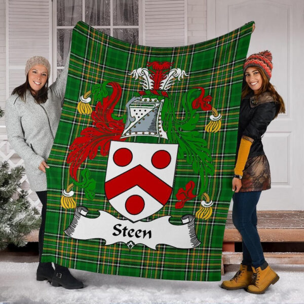 Ireland Premium Blanket - Steen Ireland Blanket Irish National Tartan - Image 6