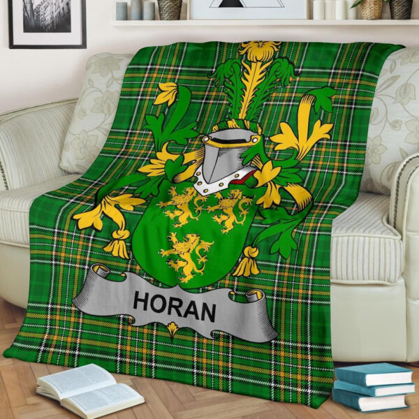 Ireland Premium Blanket - Horan or O'Horan Ireland Blanket Irish National Tartan - Image 2