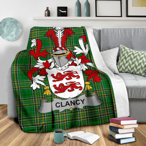 Ireland Premium Blanket - Clancy or McClancy Ireland Blanket Irish National Tartan - Image 3